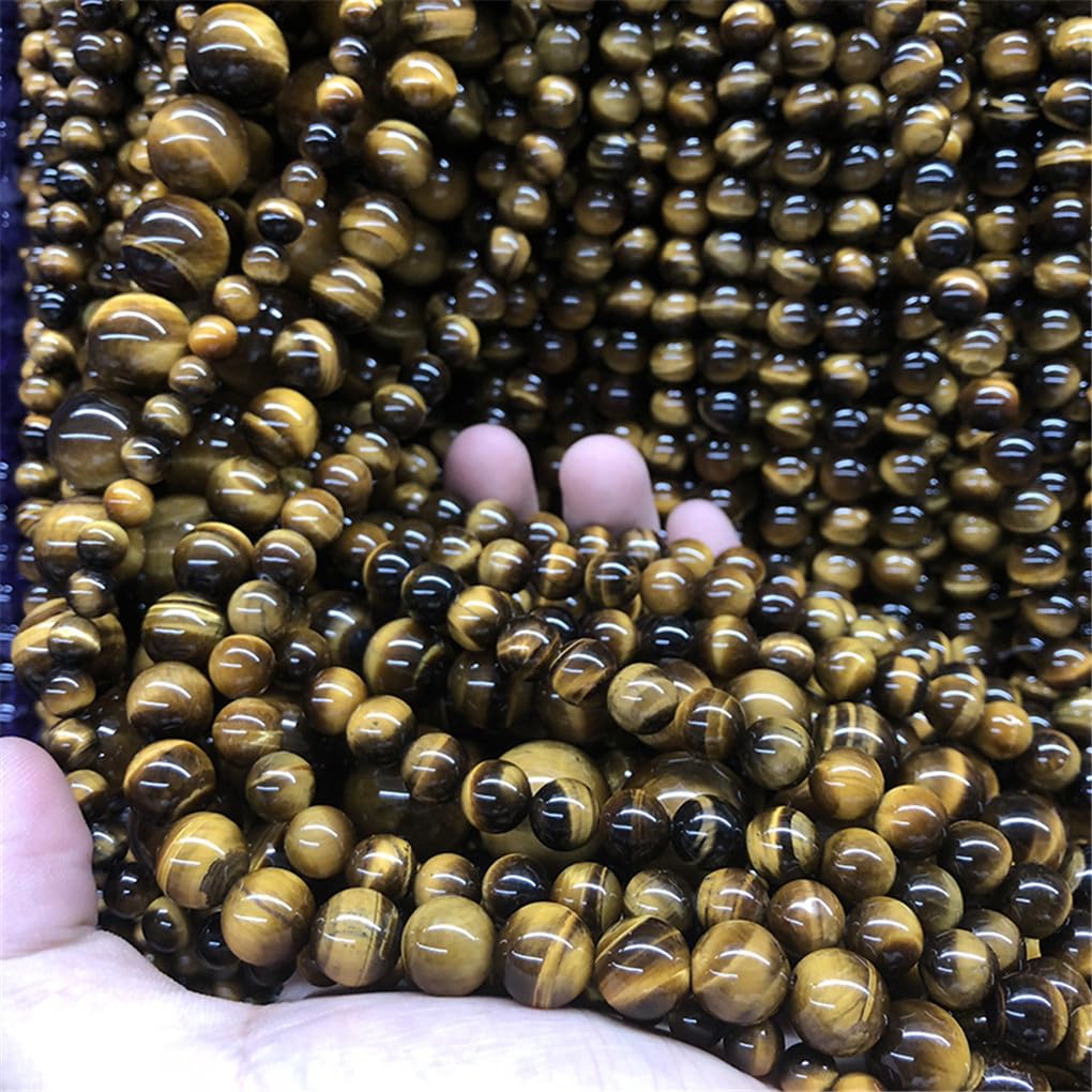 Perles d'oeil de tigre jaune de qualité supérieure pour bracelet artisanal