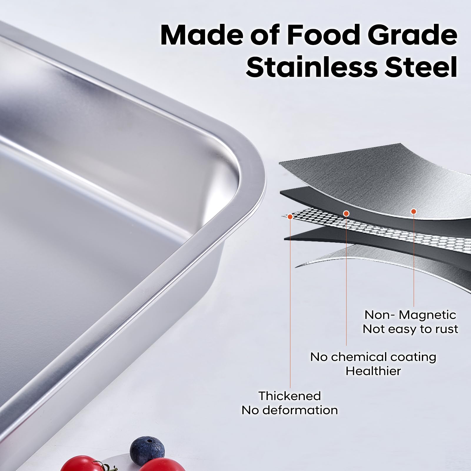 Deep Lasagna Pan with Lid - 2 Pack -3 Deep Lasagna Pan with Lid - 2 Pack -3