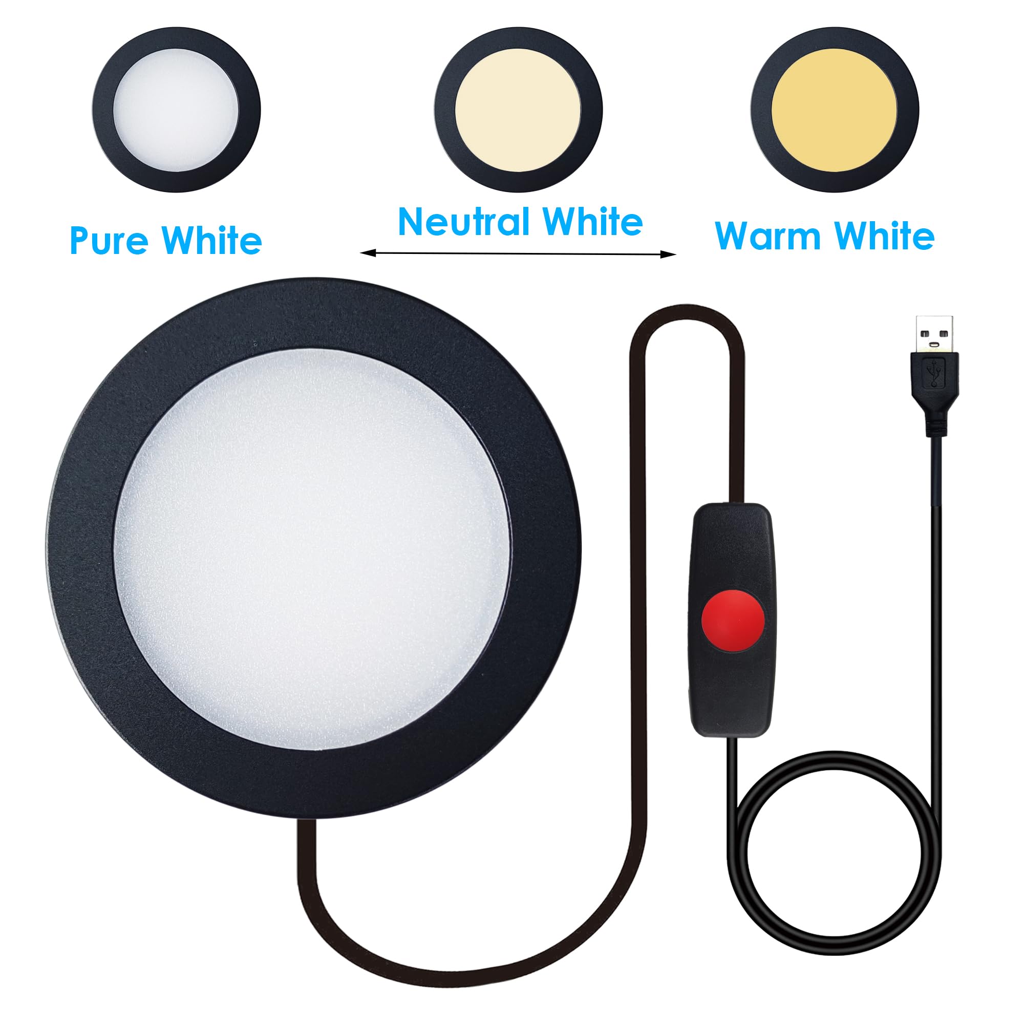 Microscope Light Illuminators LED Microscope Light Source USB for Laboratories (Temperture Ajustable)