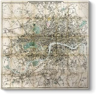 tabloshop Londra Haritası Kanvas Tablo 40 x 40