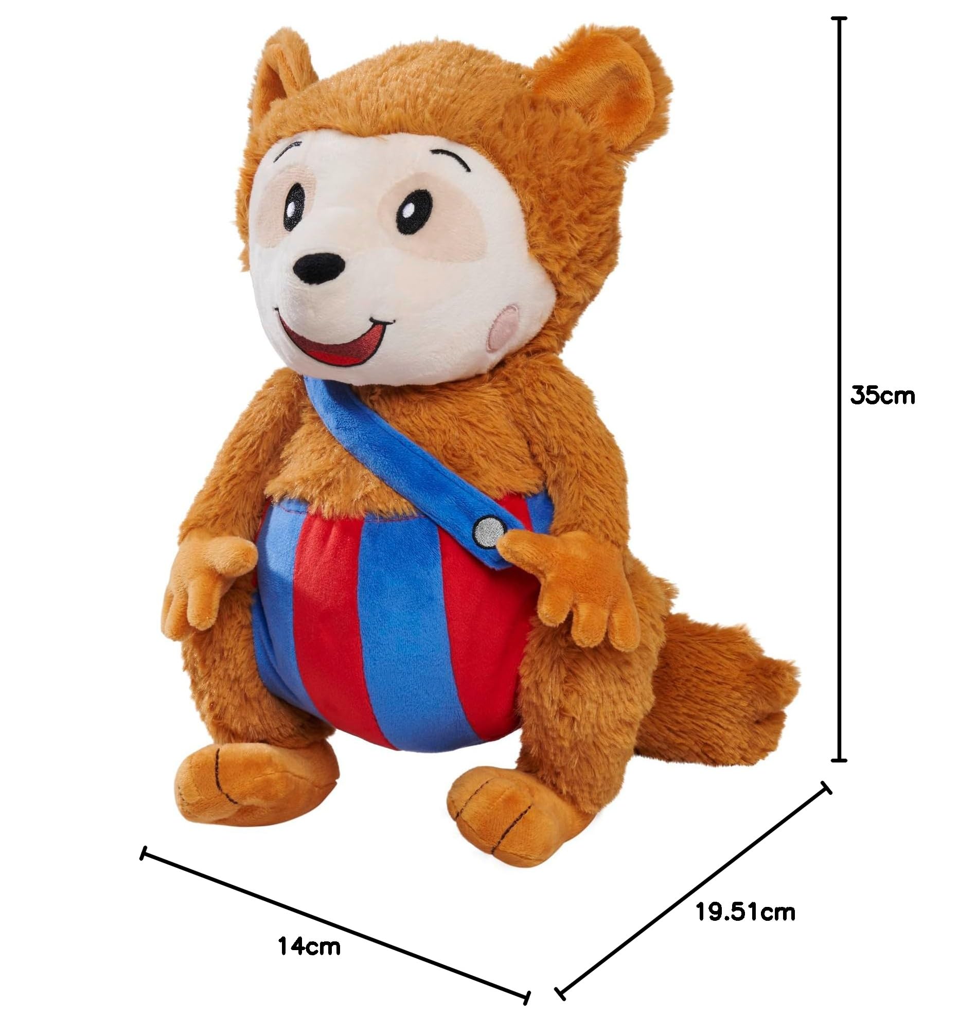 Simba 109241017 - Bobo Siebenschläfer Kuscheltier, Sing mit Mir Plüschtier, spielt Musik, 35 cm großer Kuschelspaß, für Kinder ab den ersten Lebensmonaten geeignet