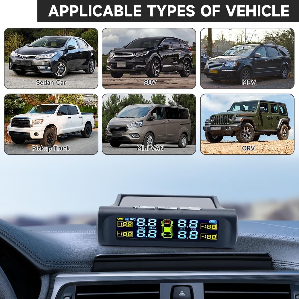 Applicable Vehicle Types for TPMS