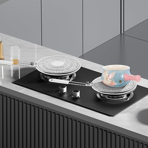 Miniatura 9 de DECHOUS Soporte para ollas de estufa Almohadilla de aislamiento de calor Difusor de calor de placa de inducción Difusor de calor para placa de