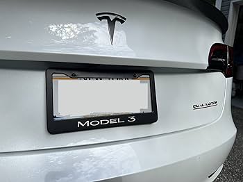 Amazon.co.jp: Tesla Model 3 ナンバープレートフレーム (日本の規格と