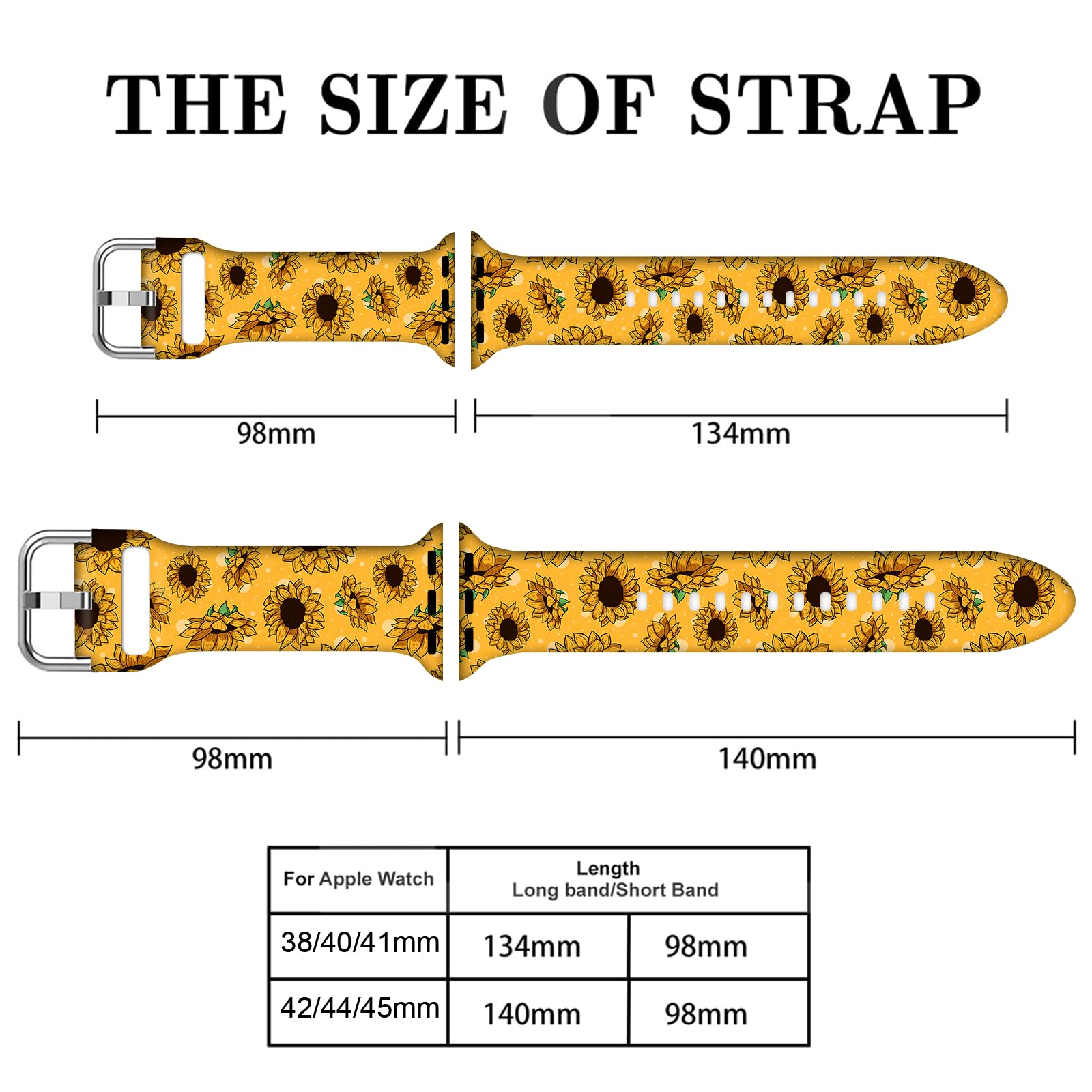 Compatible with Watch Bands for Women Men 38/40/41/42/44/45/46/49mm, Silicone Sport Replacement Wristband Strap for IWatch Series 11 10 9 Ultra 8 7 6 5 4 3 2 1 SE. - 2