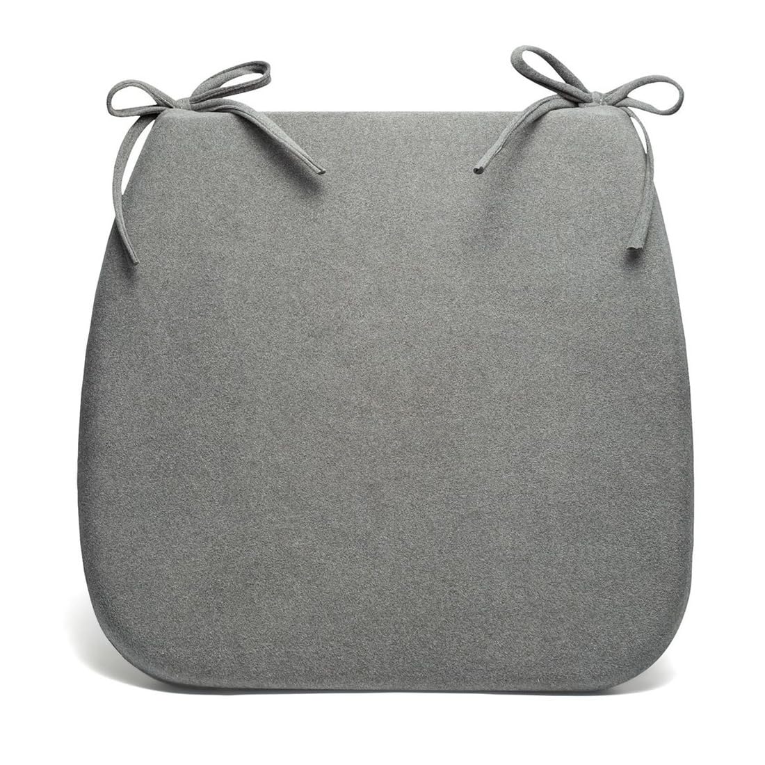 Espuma viscoelástica Suave con Lazos | Funda Lavable y Transpirable(Dark Gray,44x42x4.5cm)