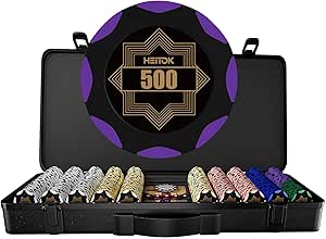 HEITOK Poker-Set mit Wertigkeiten, 100 Stück 11,5-Gramm nummerierte Chips in Kartonverpackung HEITOK Poker-Set mit Wertigkeiten, 100 Stück 11,5-Gramm nummerierte Chips in Kartonverpackung