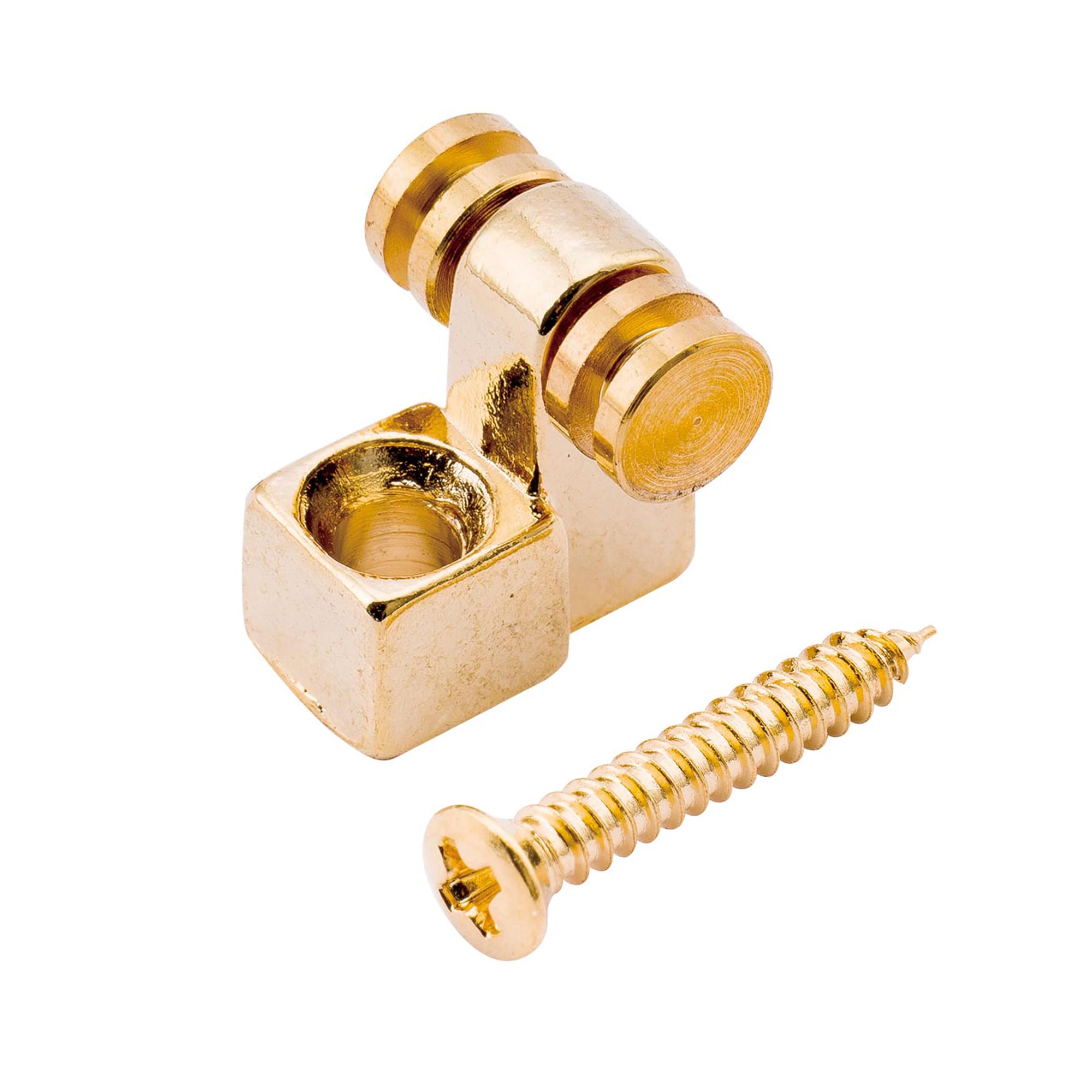 Musiclily Pro Metal Roller String Trees Retainers Guides for Strat/Tele Style Electric Guitar, Gold (Set of 2) - Image 4