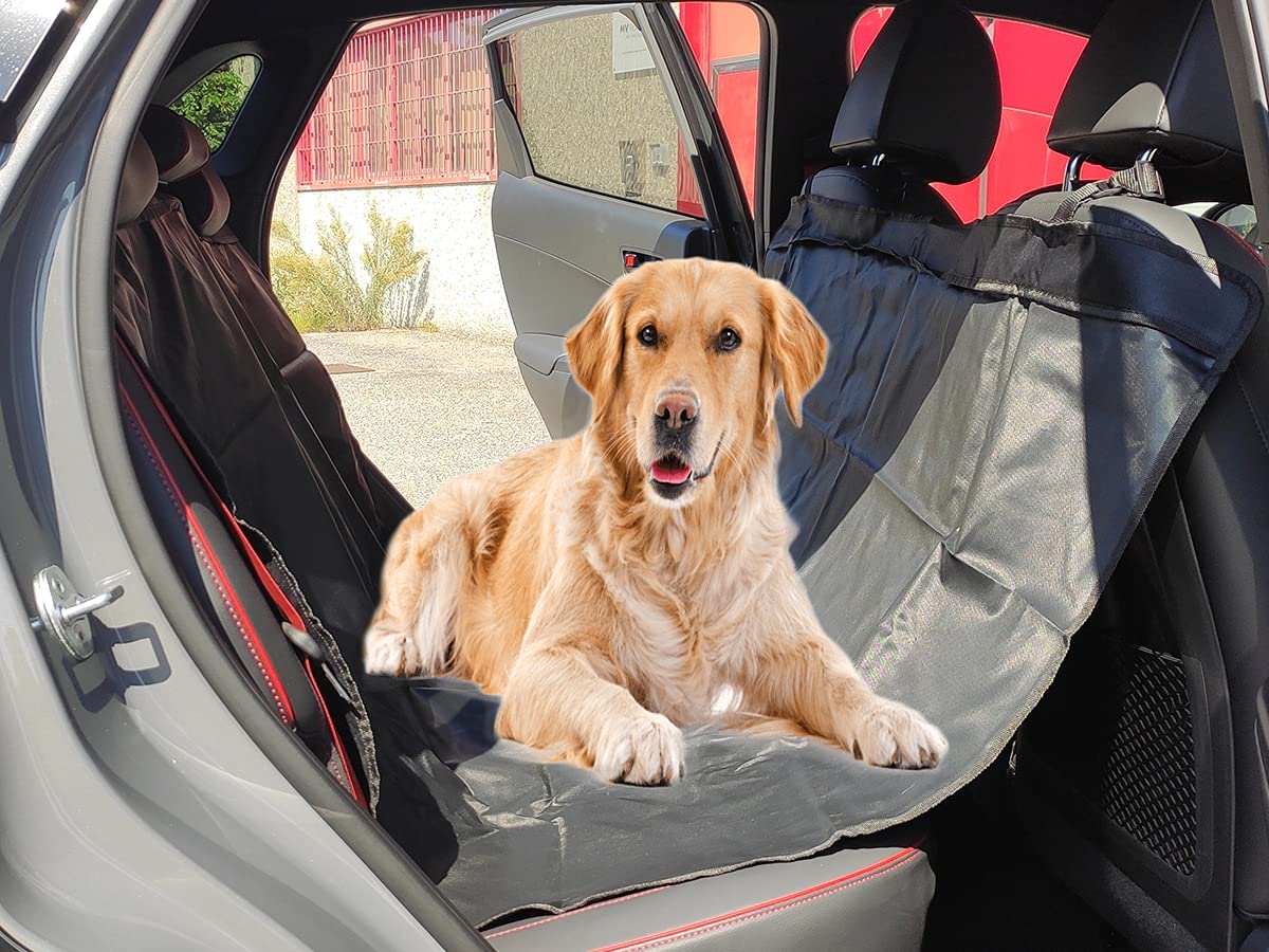 Coprisedile Posteriore Impermeabile Per Cani In PU: Protezione Totale Per Auto, Tasche Laterali E Fondo Rinforzato