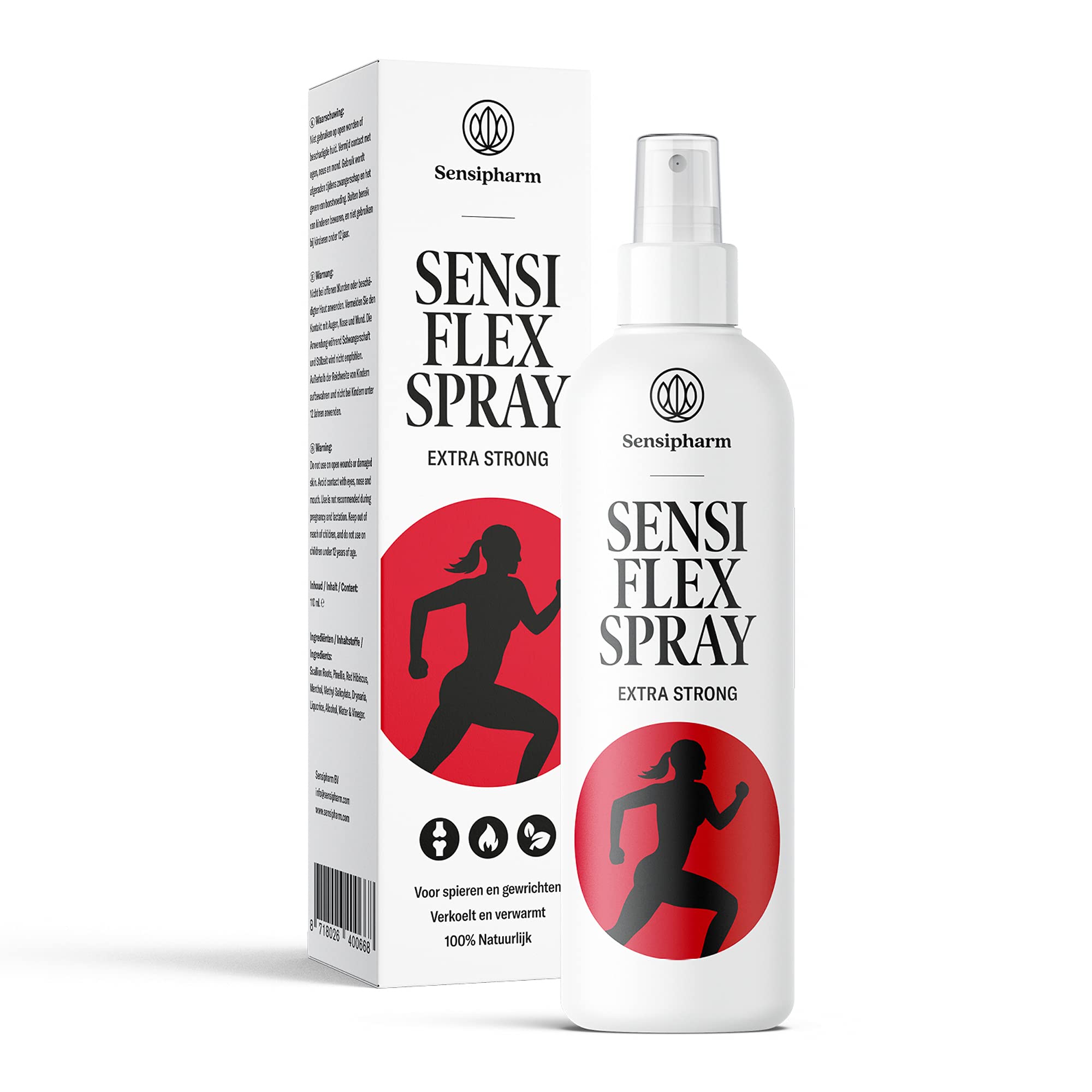 Sensi Flex Spray - Extra Strong 110 ml Muskel Spray/Wärmespray bei Schmerzen in Muskeln, Nacken, Schultern, Rücken, Beinen und Bauch.