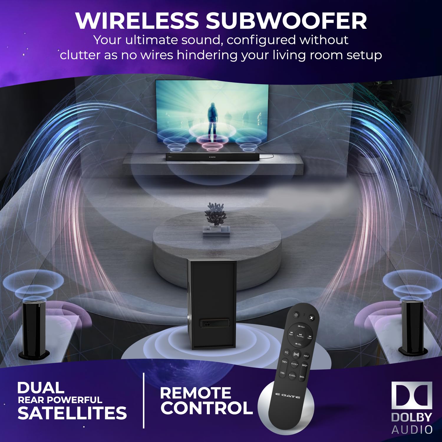 New Year Sale E Gate Phantom 630Dw Dolby Audio 540W Soundbar, Home Theatre... 6 New Year Sale E Gate Phantom 630Dw Dolby Audio 540W Soundbar, Home Theatre...