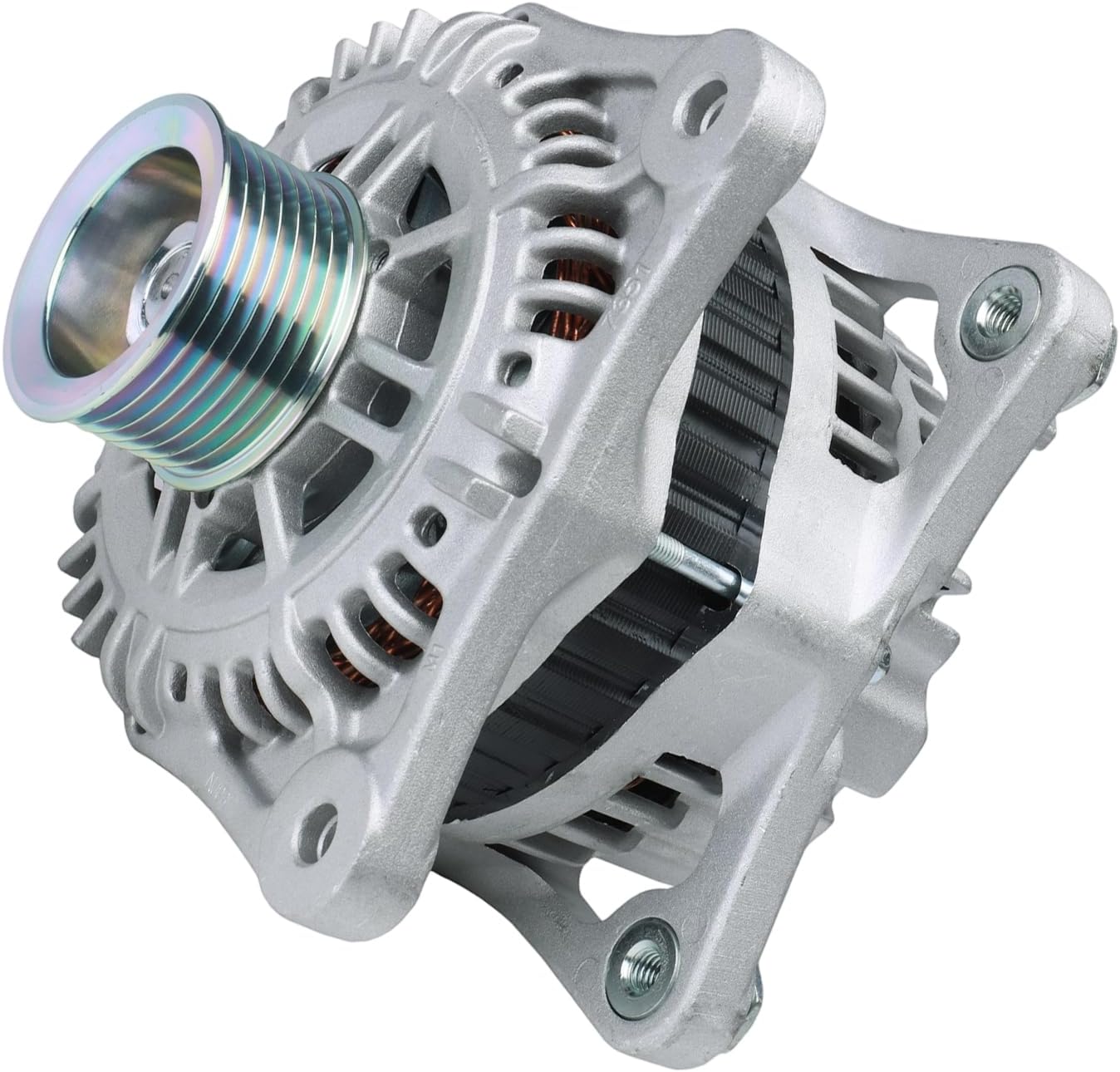 23100-ZW40A Alternator For 2011-2012 Nissan Sentra 2.0L l4, 2009-2012 Nissan Versa 1.8L l4, 2015 Nissan NV200 2015, 12V 100A Clockwise SC6 Pulley Class