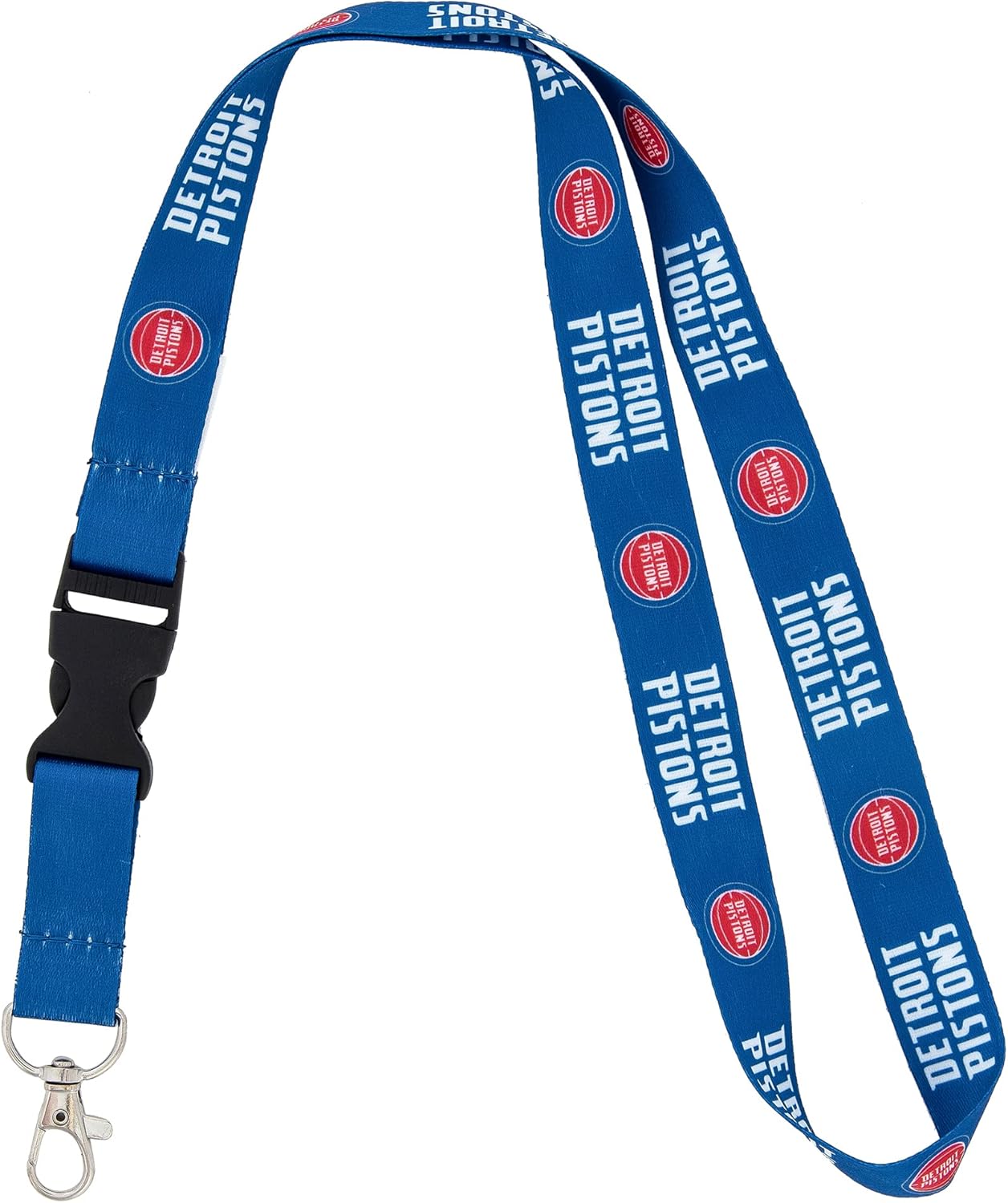 Desert Cactus Detroit Pistons Lanyard Keychain Detachable NBA Breakaway Snap Buckle National Basketball Association Car Keys ID Badge Holder (Lanyard 1)
