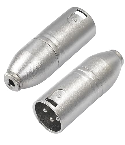 Miniatura 7 de 2Pack Adaptador XLR hembra a TRS de 1/4 pulgada, Adaptador XLR hembra equilibrado a macho de cuarto de pulgada 6.35mm