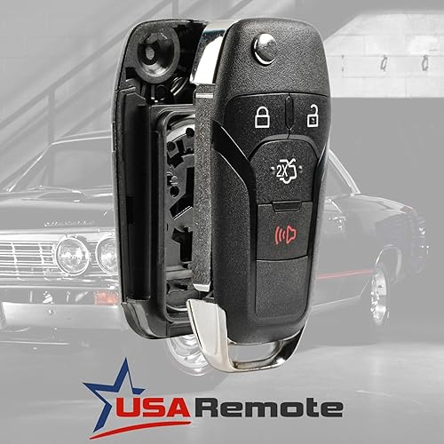 Miniatura 10 de Se adapta a Ford Fusion 2013-2016 Remote Key Fob Shell Case (N5F-A08TAA), juego de 2