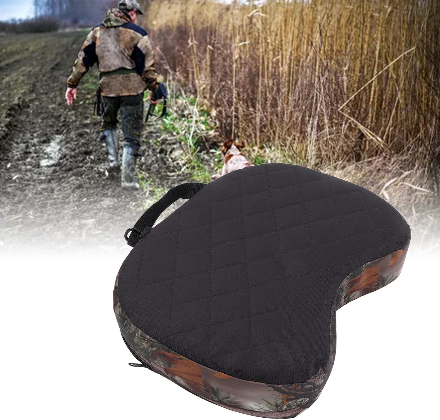 Comfortable Foam Padded Portable Chair Pad for Outdoor Activities, Hunting Camping Seat Cushion, for Long-Lasting Stadium Seat Pad and Picnic and Sports Chair Cushion (New Leaves)