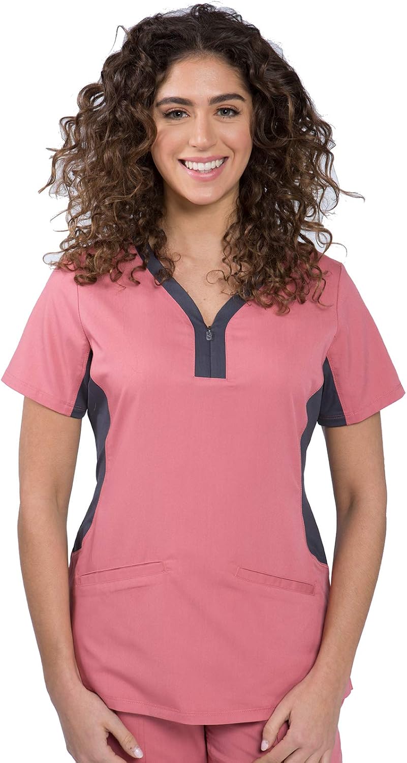 Healing Hands Purple Label Women's 2270 Jessi Top -Three Pocket Y-Neck Scrub Top