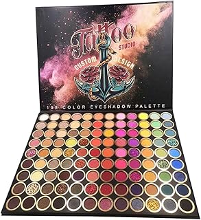 Paleta de sombra de ojos brillante de 108 col...