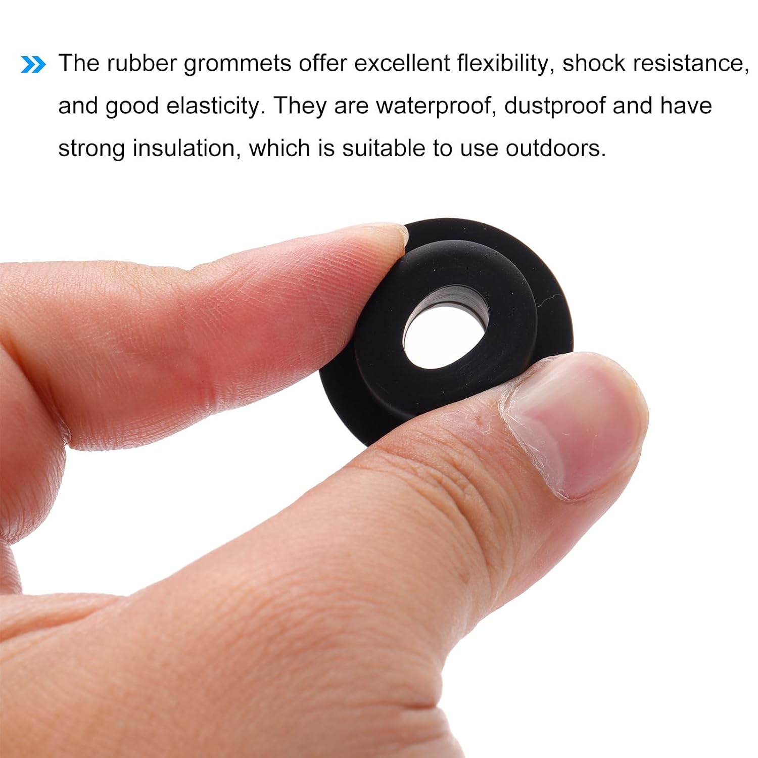 MECCANIXITY 4Pcs T Shape Rubber Grommet Mount Dia 19mm ID 9mm H 14mm Seal Protection Cable Grommets Flexible for Cable Pipe