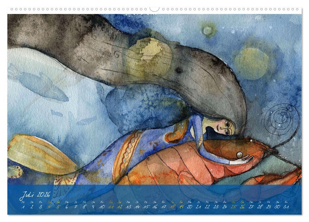 Im Wandel der Sterne (hochwertiger Premium Wandkalender 2026 DIN A2 quer), Kunstdruck in Hochglanz: 12 Sternbilder, meisterhafte Illustrationen (CALVENDO Kunst)