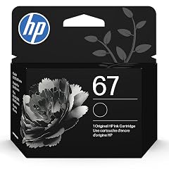 HP 67 Black Ink Cartridge Works with DeskJet 1255 2700 4100 and Envy 6000 6400 Series Eligible for