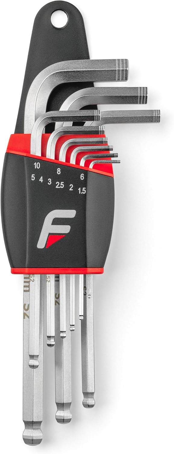 FEEDBACK SPORTS | 9-Piece Metric Hex Wrench Set | Precision 1.5mm to 10mm Allen Keys for Bicycle Maintenance and Repair
