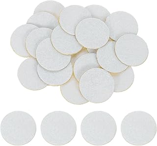 uxcell Round Felt Circles,25mm (1") White Felt Fabric Pads 120Pcs