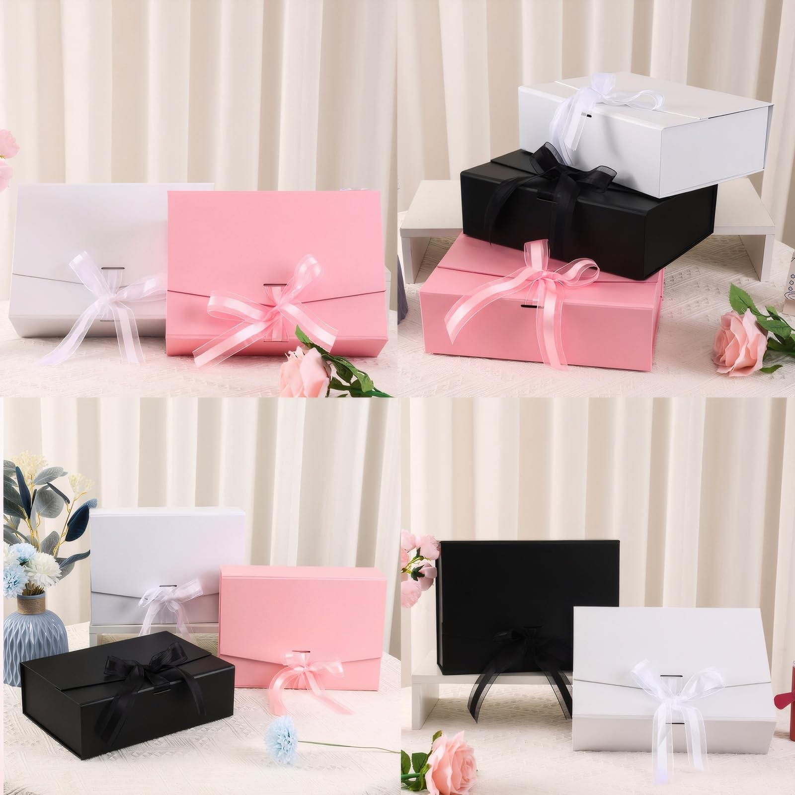 Scatole Regalo Di Alta Qualità – 72 Pezzi – DIN A4 – Rosso Scuro - Foto 6