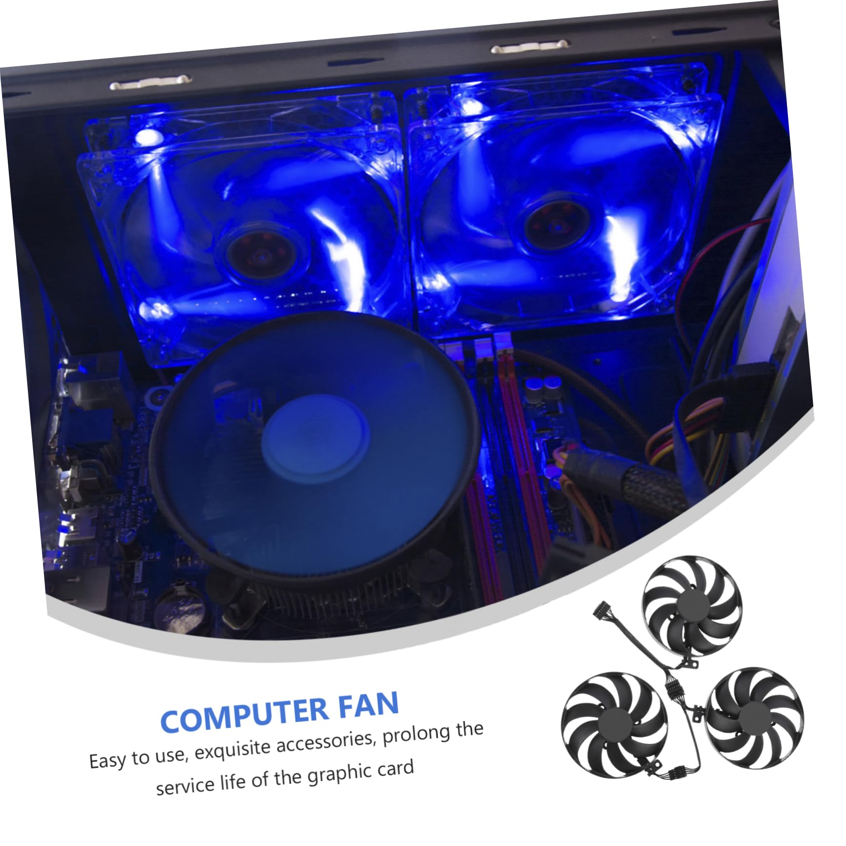 POPETPOP Ventilador de Refrigeración de Tarjeta Gráfica de Compatible Modelo Cfud Enfriador de Gpu para Uso Computadoras Tarjetas Gráficas