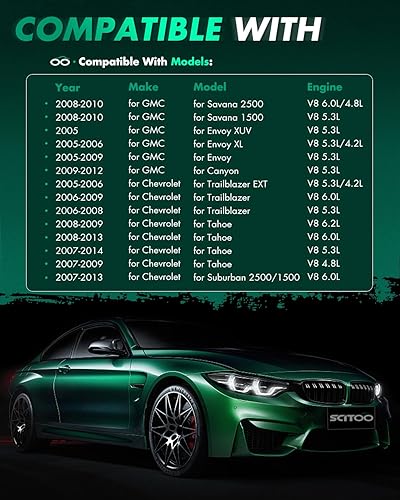 Vista 1197 de SCITOO 1 bobinas de encendido con 4 bujías de iridio para Chevrolet 2011-2015 Cruze 1.4L 2016 Cruze Limited 1.4L 2012-2020 Sonic 1.4L 2013-2021 Trax