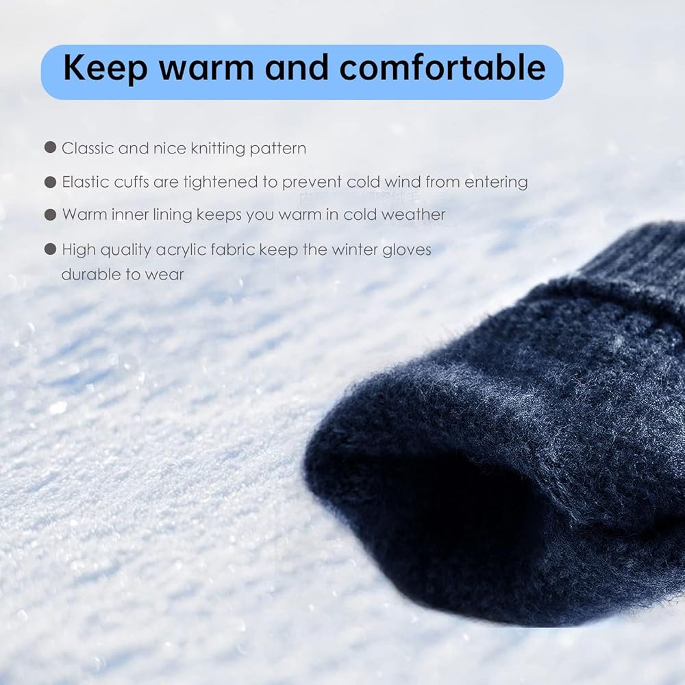 Guanti Invernali Touchscreen Termici - Unisex Antivento Per Ciclismo E Sport - Foto 6