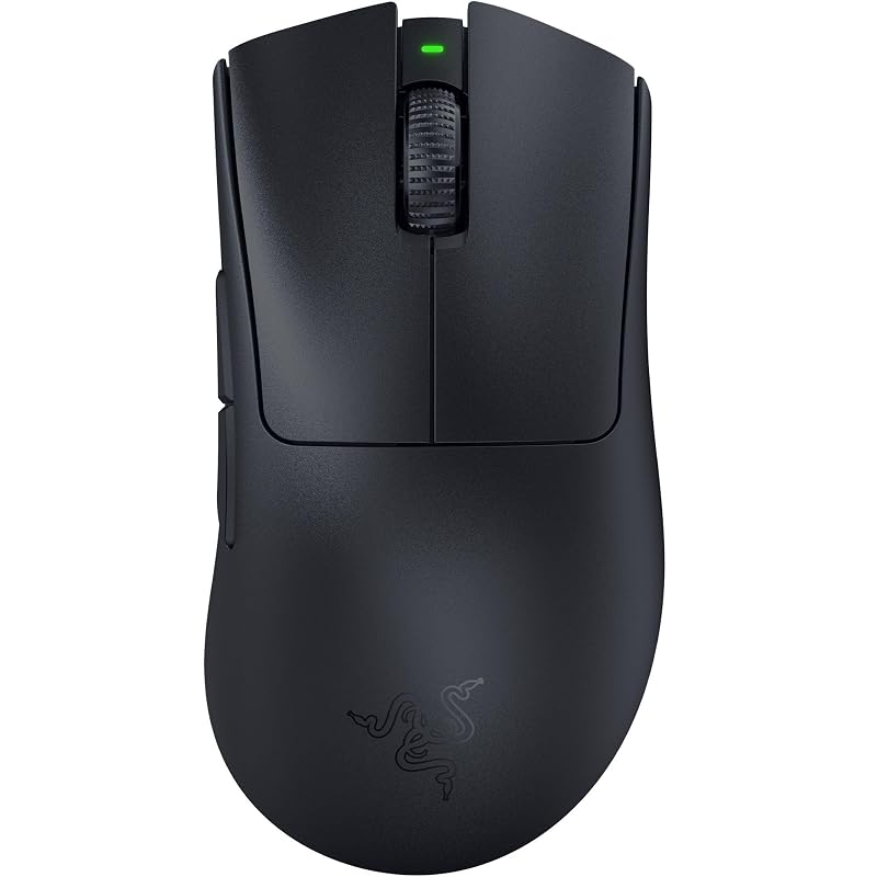 Razer DeathAdder V3 Pro Wireless Gaming Mouse, 63g, 90 Hr Battery, Black | Focus Pro 30K Optical Sensor, Fast Optical Switches Gen-3, HyperSpeed Wireless, 5 Programmable Buttons