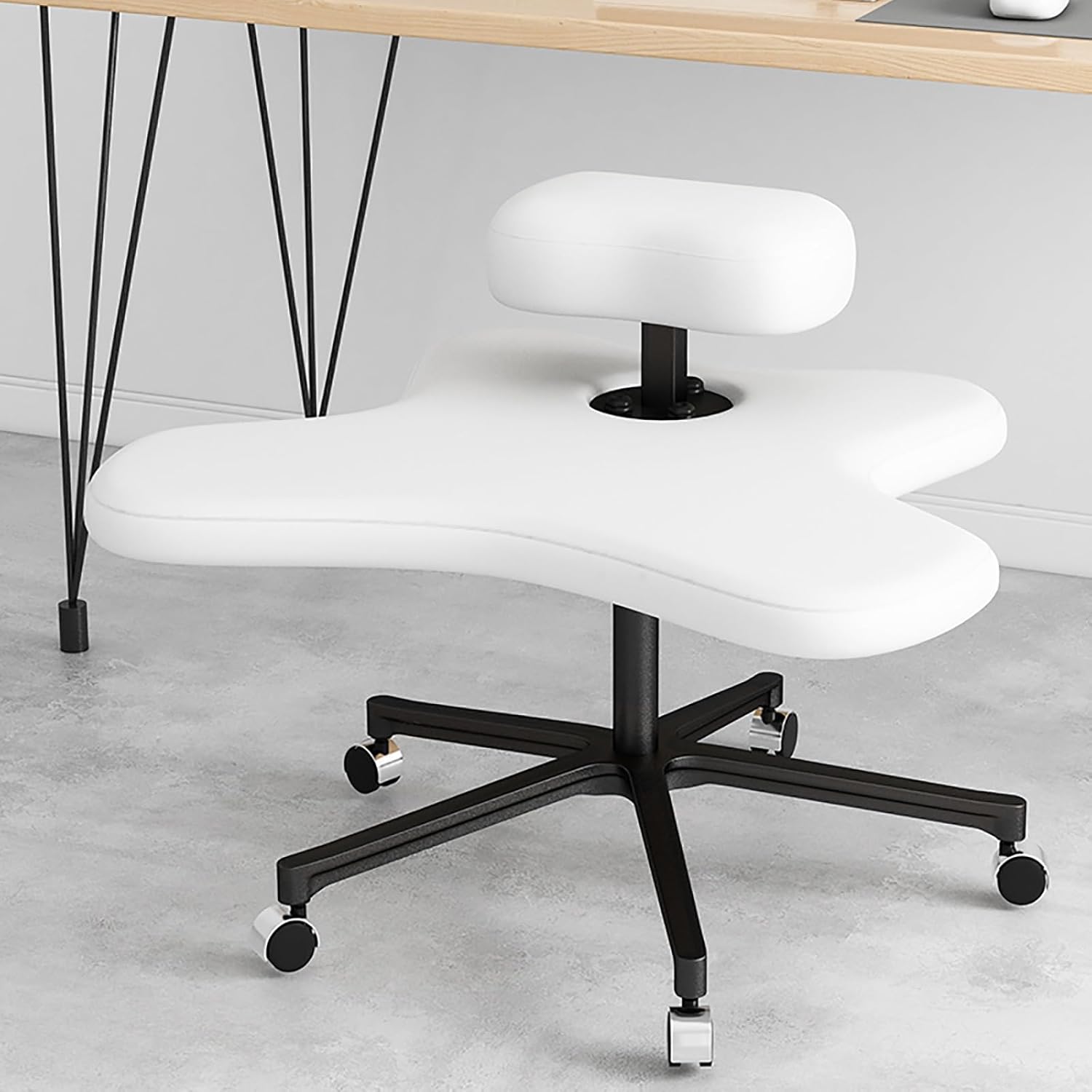 Cross Kneeling Meditation Chair，Cross Legged Office Chair Ergonomic Cross Legged Chair with Wheel Meditation Chair, Home Desk Chair, Ergonomic Kneeling Chair with Wheels, Cross Legged Chair,