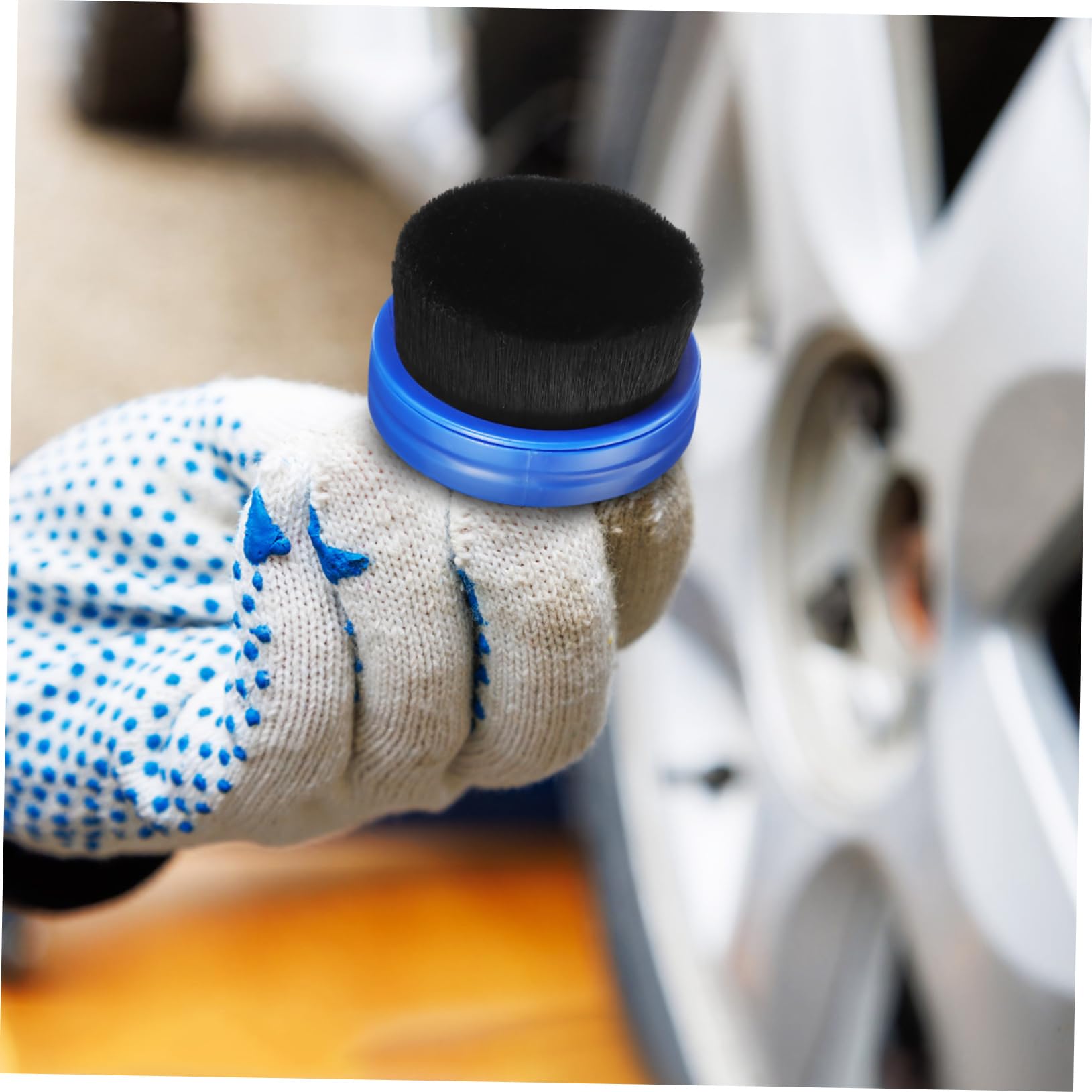 TOPPERFUN 5sätze Tire Shine Applicator Brush Multifunktionale Reifenpflege Bürste Mit Abnehmbarem Kopf Für Einfache Reinigung Und Lagerung Für Auto-Detailing Und Felgenpflege
