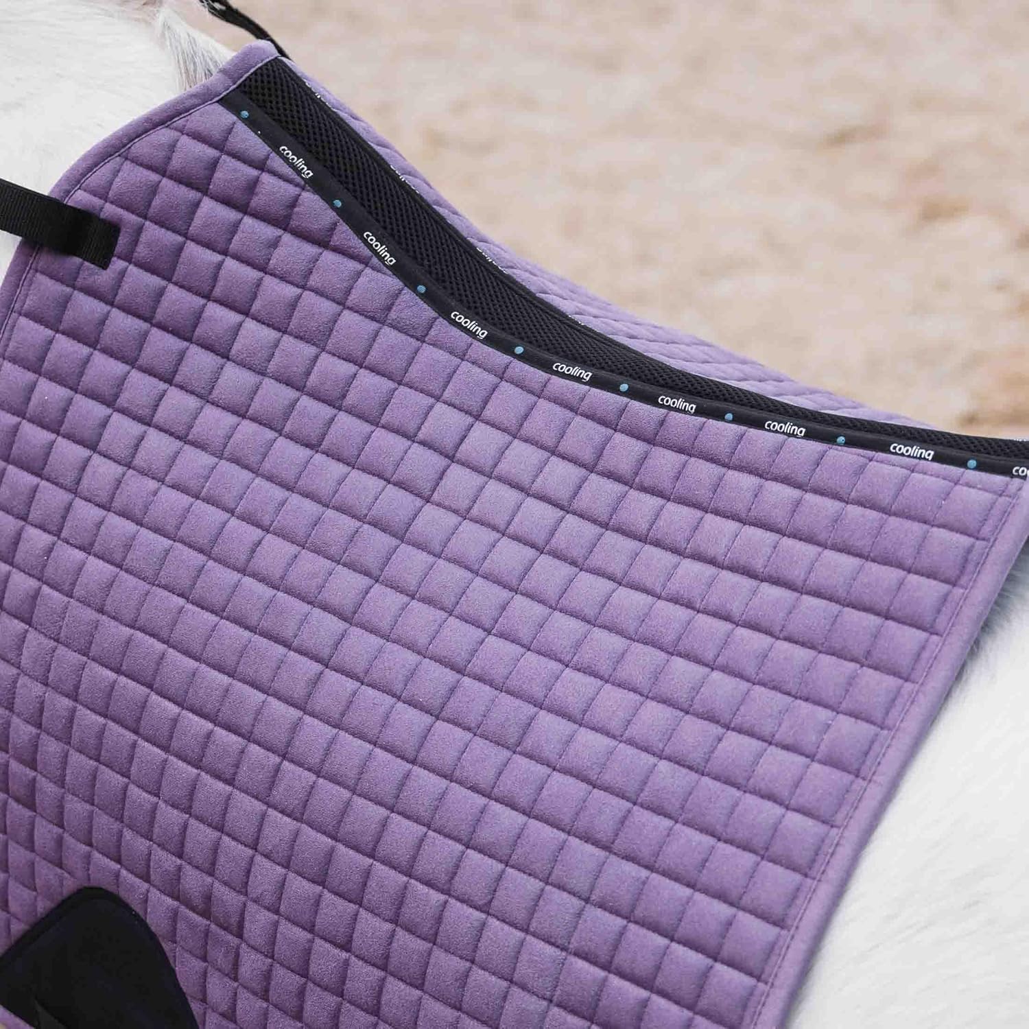 HORZE Cooling Summer Quilted Dressage Horse Saddle Pad with Ventilation