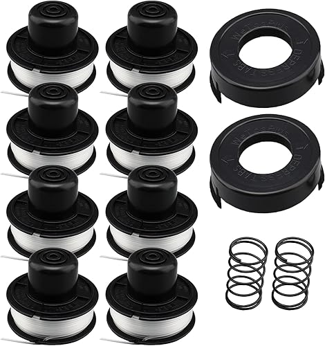 FYSHIQING Carretes de malezas de 20 pies 0.065 pulgadas, piezas de repuesto compatibles con Black and Decker RS-136 ST100 ST4050 ST4500 ST6800 GE600