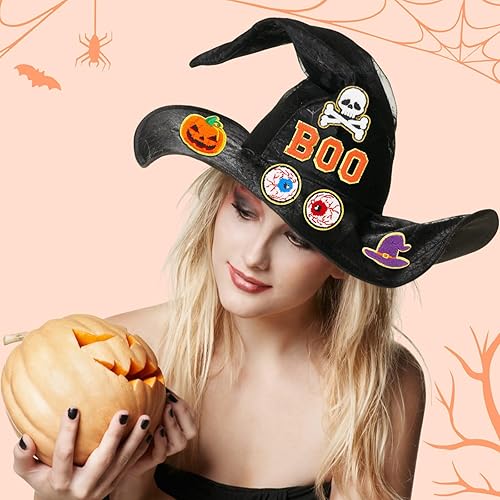 Miniatura 10 de Yilloog 120 parches de felpilla para planchar con letras bordadas, para sombrero, incluyen 78 parches de letras de 42 estrellas en forma de corazón