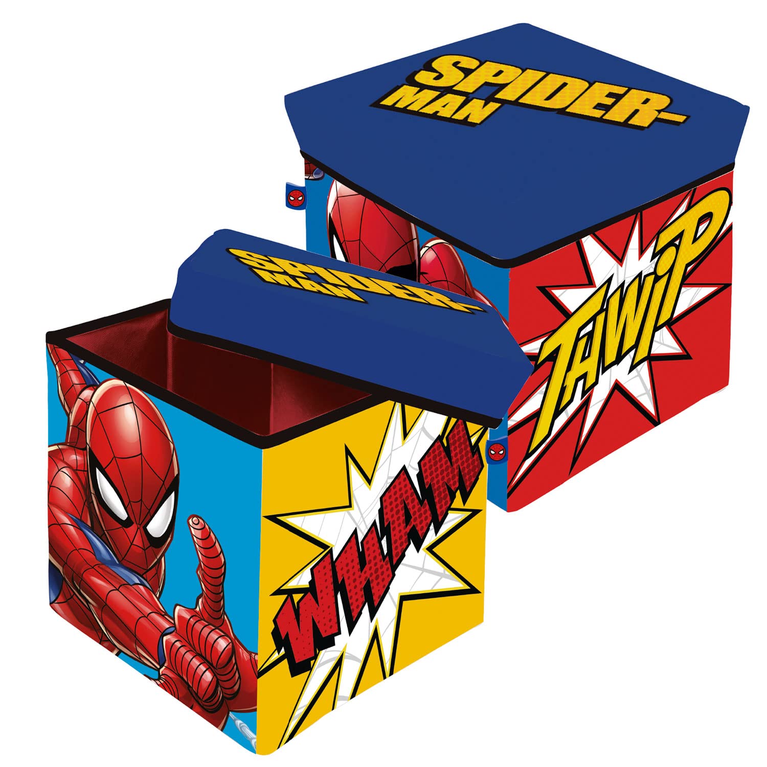 Arditex per Spiderman. Pouf Contenitore Portagiochi 30x30x30cm