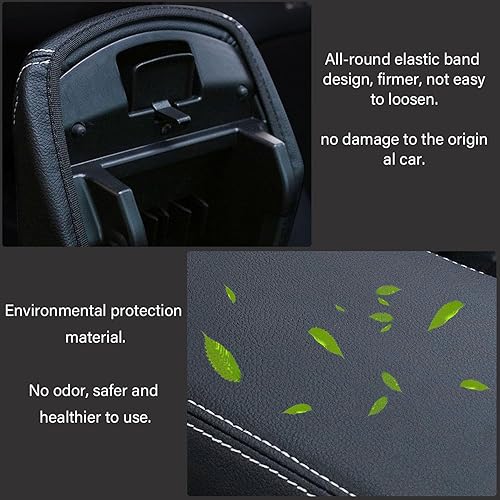 Miniatura 6 de Rifoda Funda para reposabrazos de consola central adecuada para Subaru Crosstrek Impreza 2024 resistente a los arañazos, funda de cuero de