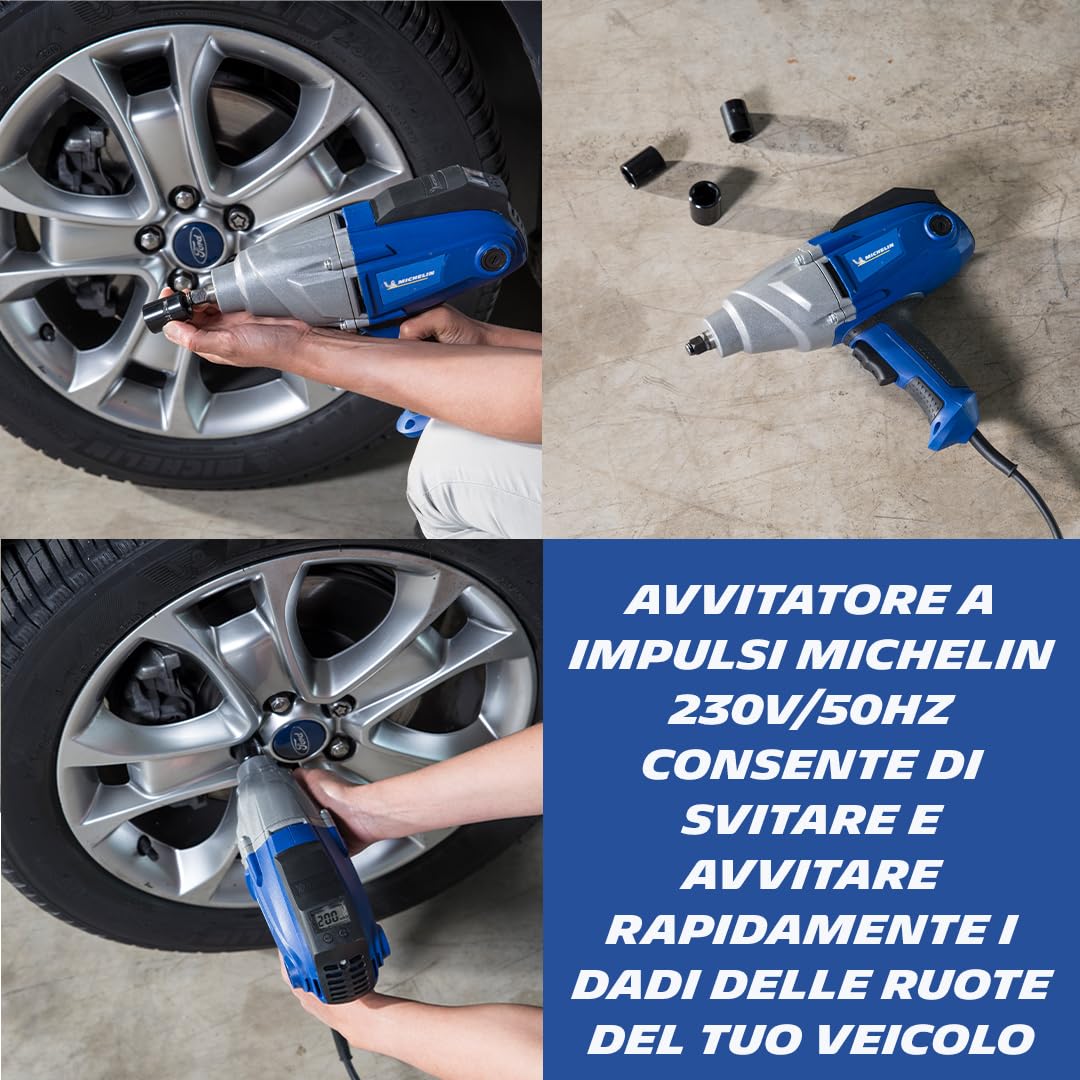 MICHELIN Pistola smonta ruota 230 V avvitatore elettrico ad impulsi