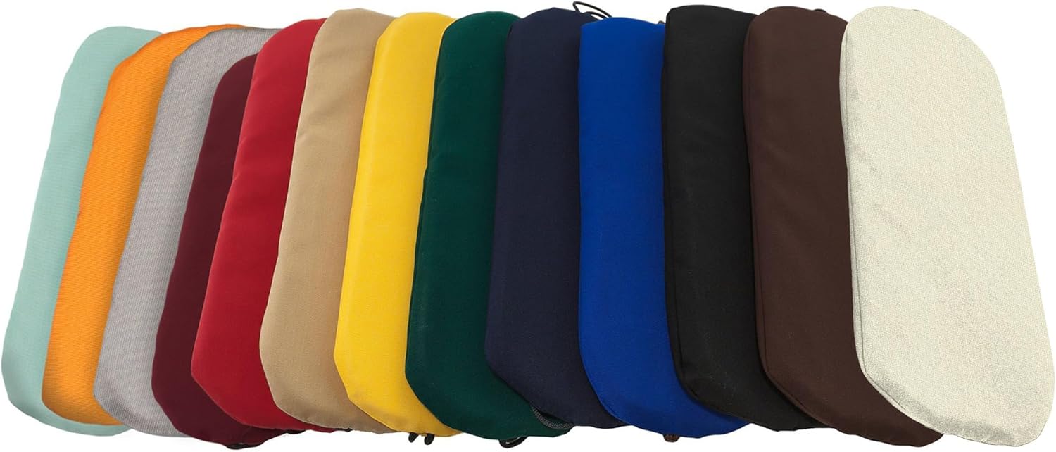 Nags Head Hammocks Egg Patio Furniture Pillow, Removable Cover, Sunbrella Fabric, Eco-Friendly, Handcrafted in The USA - 15 in. x 6 in.