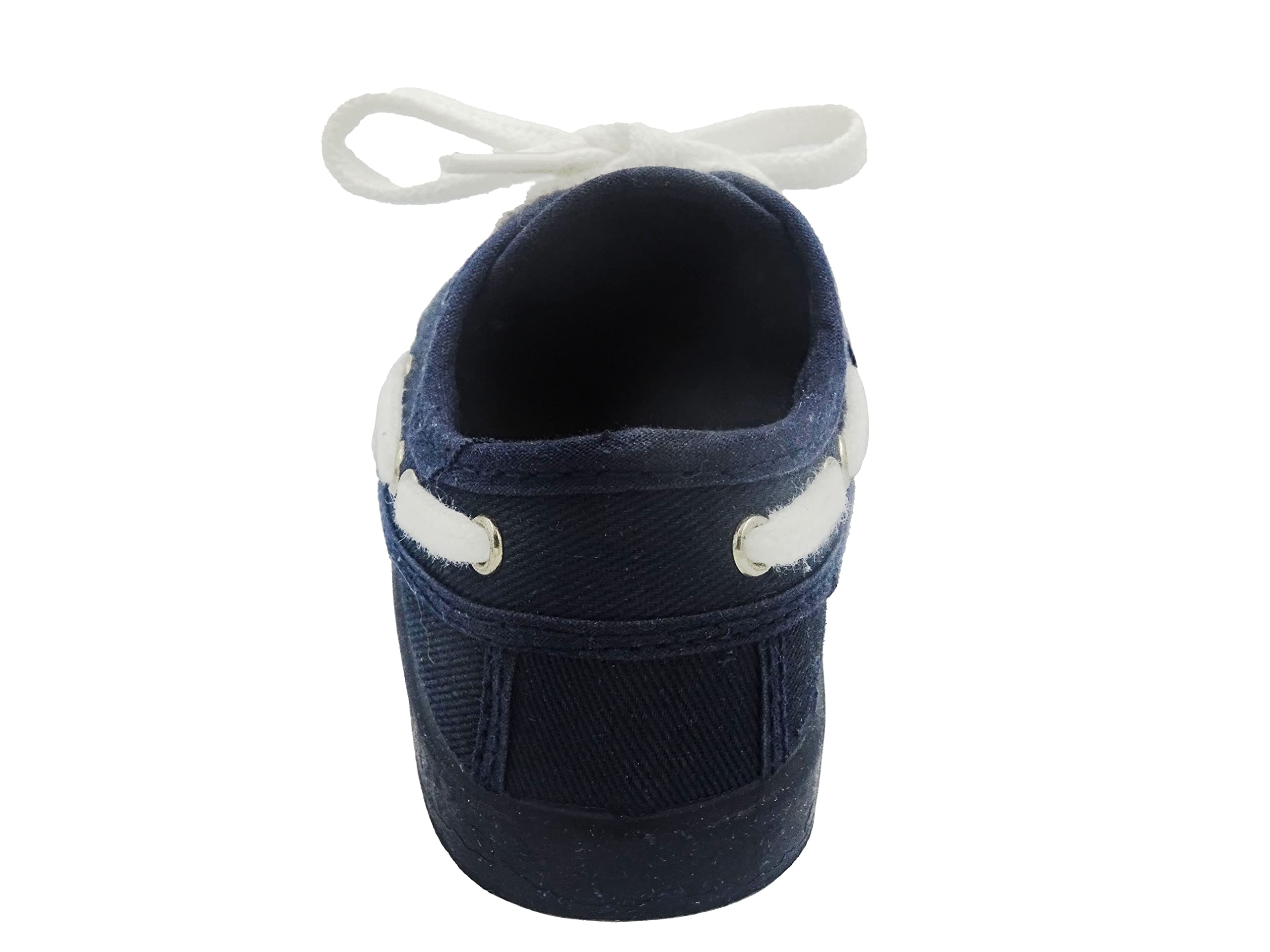 náutico para niño de Lona con Cordones Blancos Bebé niño