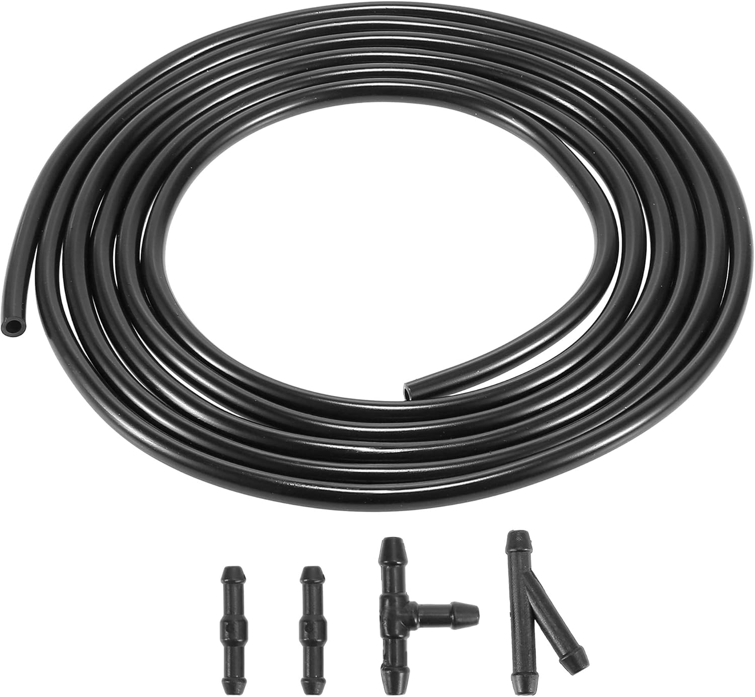 X AUTOHAUX Windshield Washer Jet Nozzle Hose Tube Kit 3