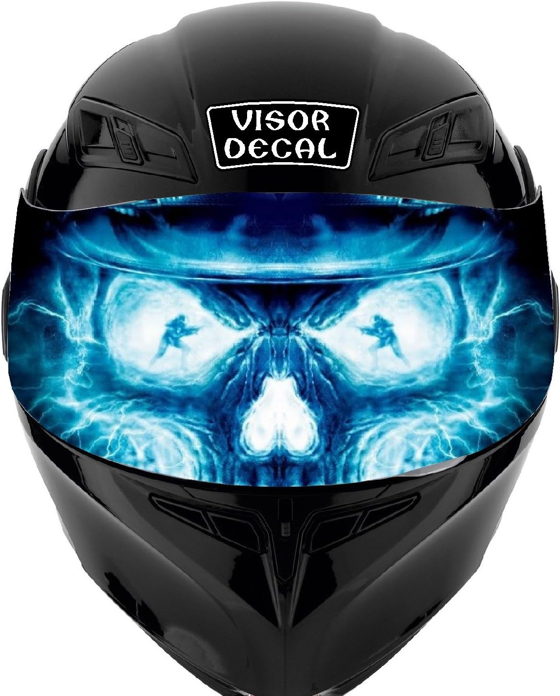 Custom motorcycle helmet visor decals Clearance