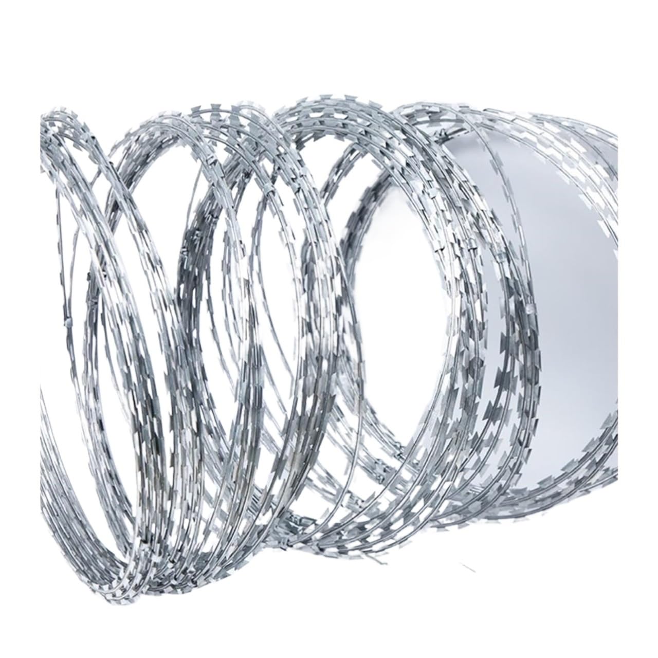 Fil barbelé galvanisé Concertina Ø45cm rouleau de 20m pour clôture