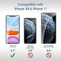Vista 3 de JETech Screen Protector for iPhone 11 and iPhone XR 6.1-Inch, Tempered Glass Film, 2-Pack