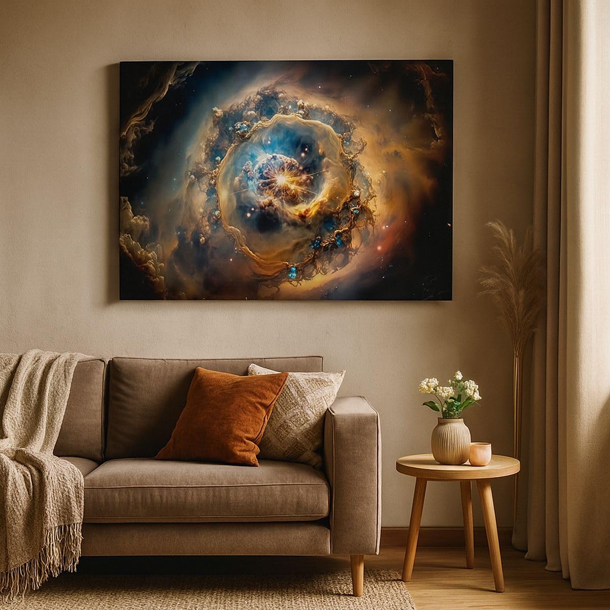 Lienzos decorativos 100x70cm Cuadro Sobre Lienzo Moderno Universo Cosmos Galaxia Grande Dormitorio Cocina Cuadros Pared Imágenes Cuadros Decoracion Salon Wall Art Prints Decor Canvas AA100x70-5808