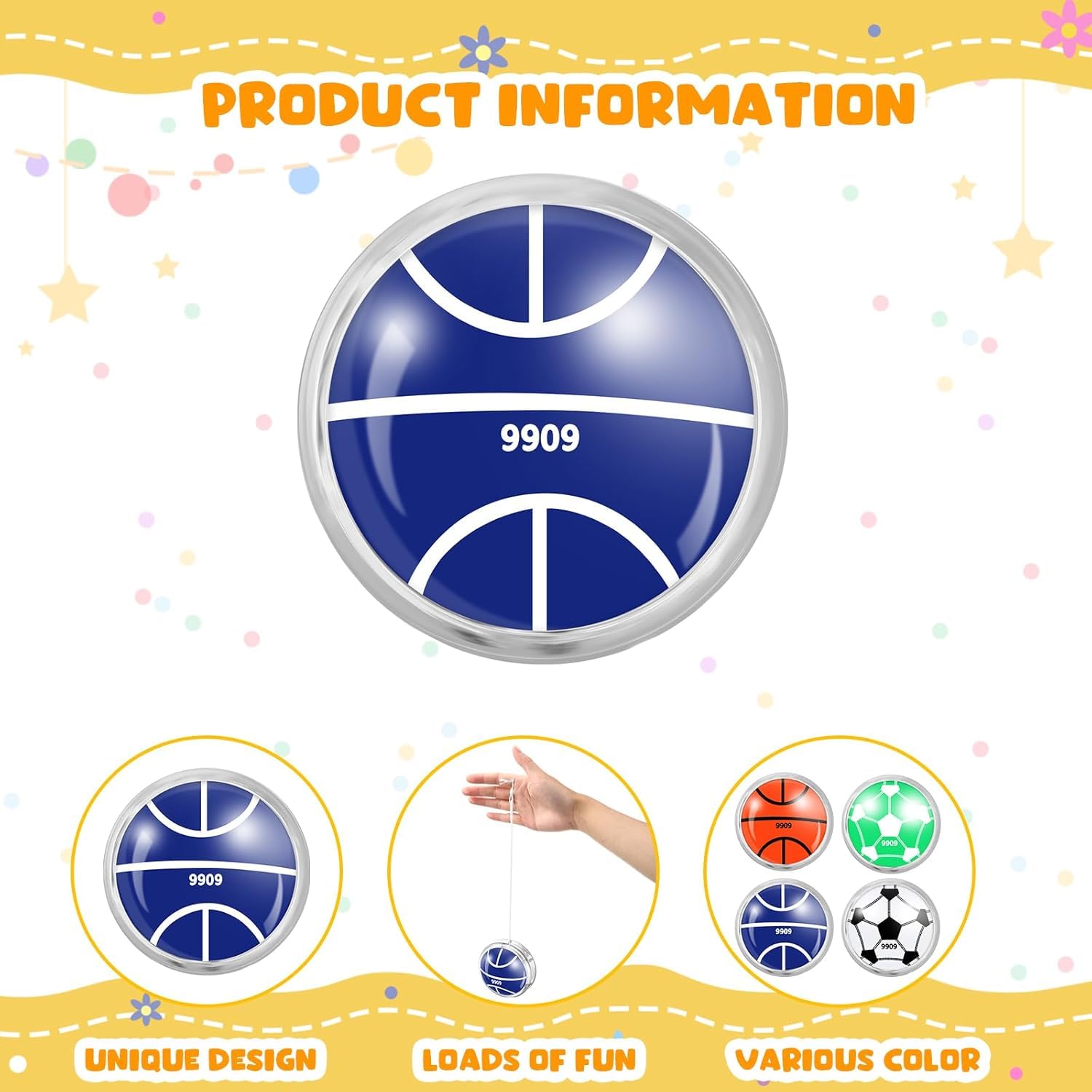 23 Pezzi Yo-Yo Set per Adulti, Classico Giocattolo Yo-Yo, Giocattolo Antistress per Adulti, Ideale per Bomboniere, Eventi, Team Building e Decorazioni