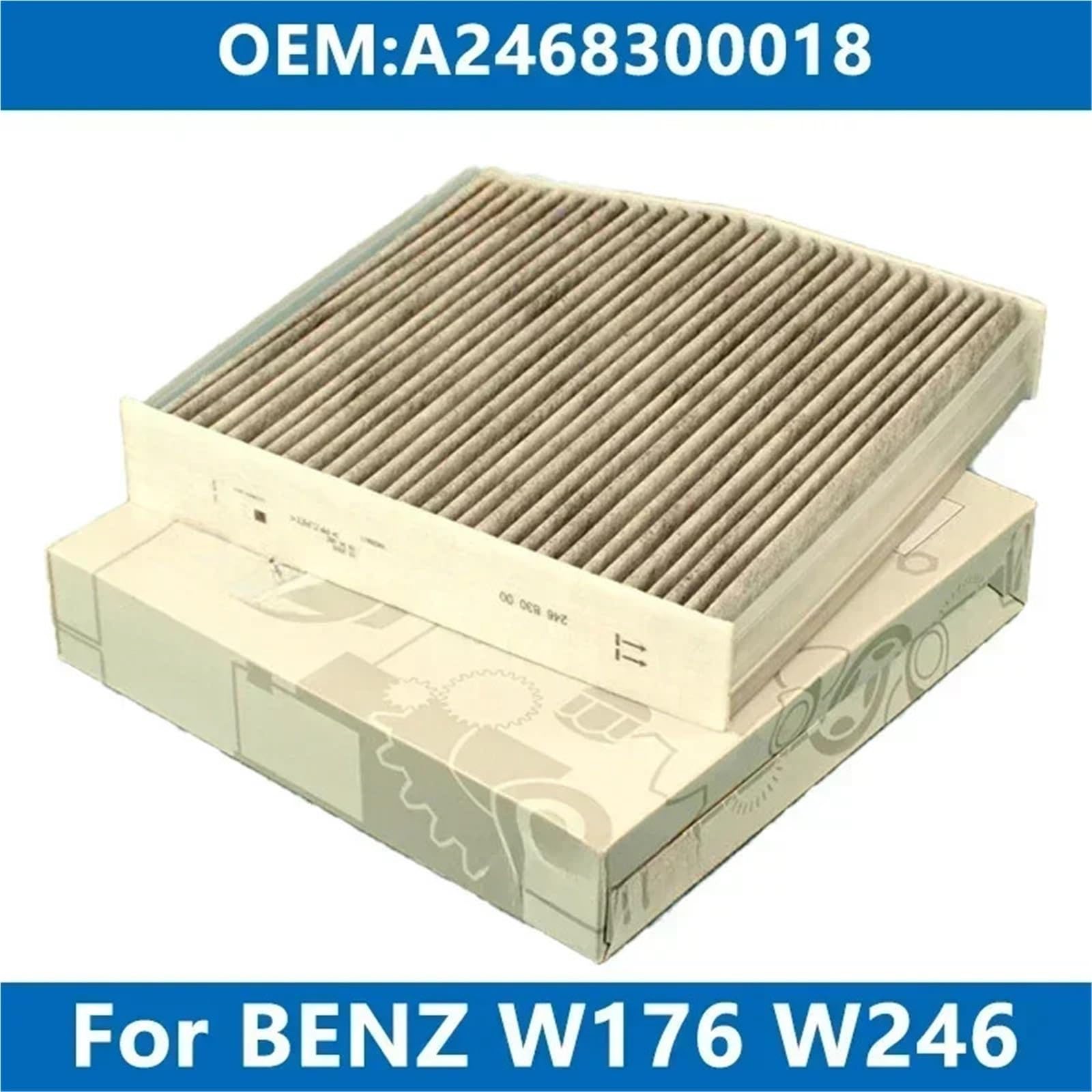Filtr kabinowy Filtr kabinowy klimatyzacji samochodowej pasujący do Mercedesa Benz W176 W246 A160 A180 A200 CDI/d B180 B200 B220d GLA250 CLA260 45