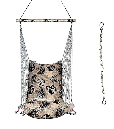 Kkriya Home Decor Black Swing for balcony ,for adult home , indoor swing,Range (Full, TWINKY) Item Name (aka Title)